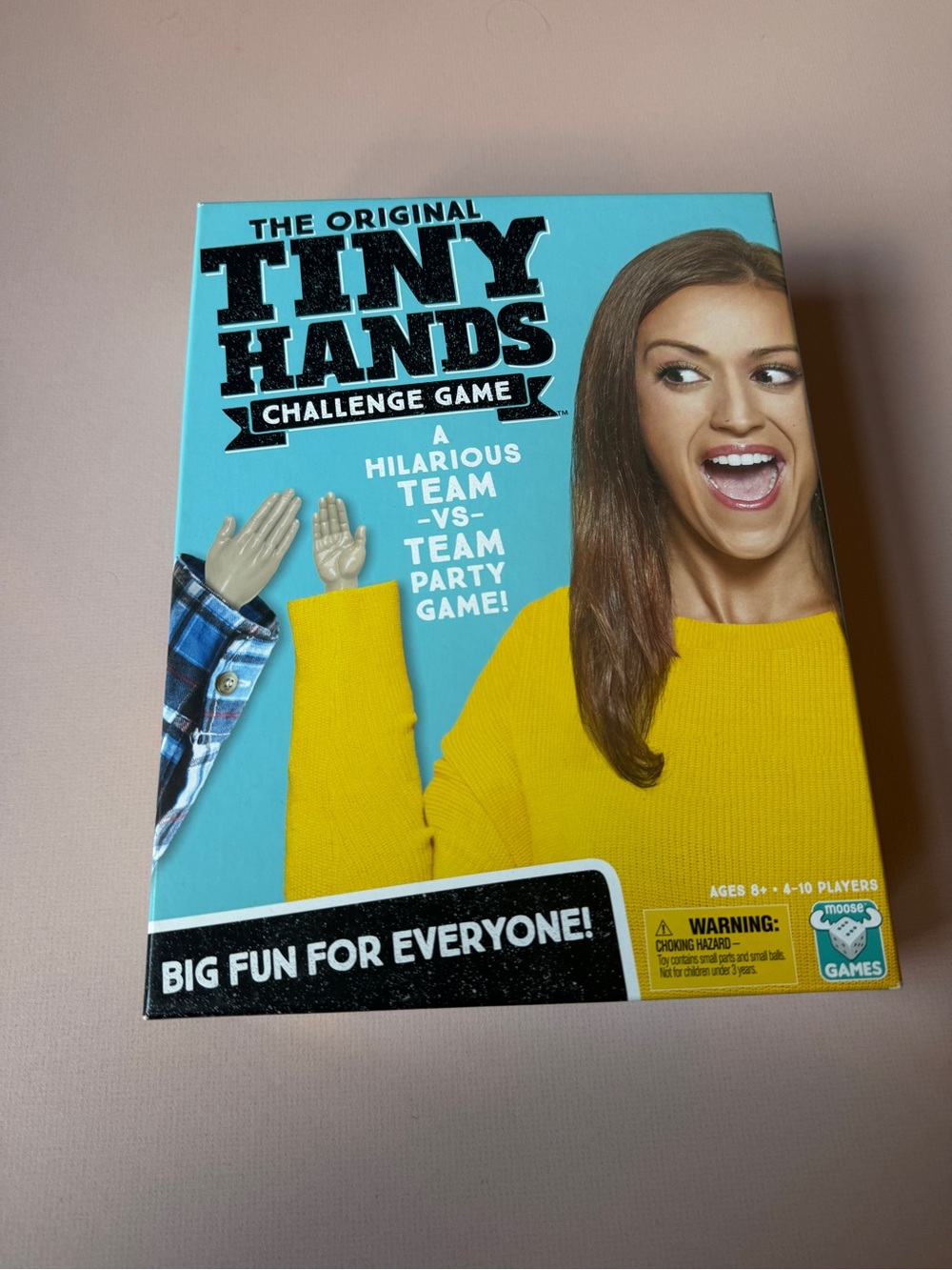 The original tiny hands Challenge Game - Blue Box, Yellow Accent